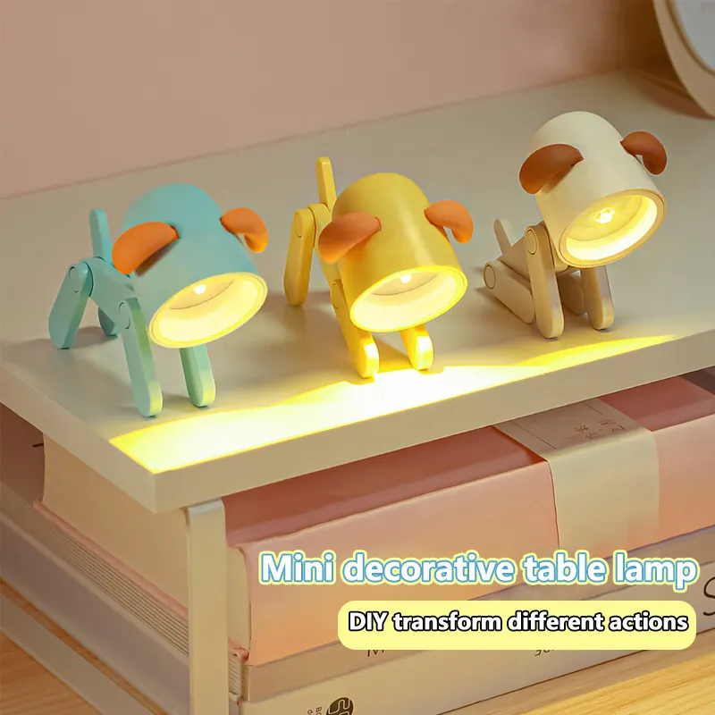 Kids Baby Gifts Decors Night Table Lamp Cute Deer Led Night Lights Kids Room Baby Nursery Table Desk Lamp
