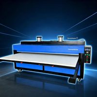 Machine de sublimation à transfert thermique à grande vitesse, à double cylindre, à poste unique, 130*250cm, avec système de tirage