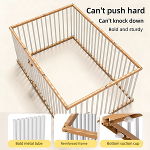 กรงสุนัขขนาดเล็ก-กลาง  รั้วโลหะสำหรับสัตว์เลี้ยง  แผงกั้นในบ้าน  ป้องกันการหลบหนี  โครงสร้างลวดเหล็ก  สามารถประกอบและขยายได้อย่างอิสระ - Product Image 5