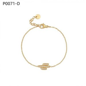 สร้อยข้อมือแฟชั่นประดับเซอร์โคเนีย P0071 สำหรับผู้หญิง เครื่องประดับคุณภาพสูง - Product Image 2