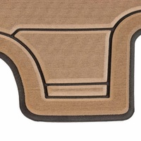 Forme personnalisée à faible quantité minimale de commande Feuille à rayures auto-adhésive anti-UV Revêtement de bateau Carreaux de sol pour pont de bateau Revêtement de sol stratifié imperméable pour bateau