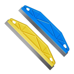 Attrezzi per Rivestimenti Murali, Raschietto per Carta da Parati con Manico in <span class=keywords><strong>Plastica</strong></span>, Strumento per Rimozione Carta da Parati, Guida per Rifinitura Pittura con Lama in Acciaio Inox da 60cm - Product Image 1