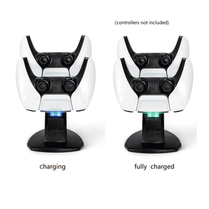 Prezzo all'ingrosso multifunzione <span class=keywords><strong>2</strong></span> in 1 PS5 Wireless doppio portale palmare Dock Station con luce a LED per Controller PS5 - Product Image 3