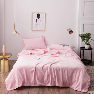 Precio barato <span class=keywords><strong>Ropa</strong></span> De Cama De Franela Y Terciopelo Gold Sable Manta Color sólido Manta de franela gruesa - Product Image 5
