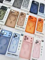 Étui magnétique translucide de luxe pour iPhone 18 Pro Max, coque 17 Air 16 15 14 Plus 13 12 11 Pro Max, effet peau givrée