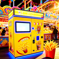 Distributeur automatique de frites commerciales en libre-service avec écran tactile pour centre commercial