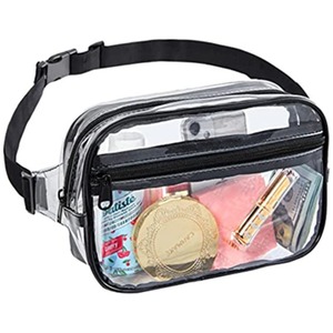 Özelleştirmek stadyum onaylı şeffaf bel paketi moda bel çantası kadınlar temizle PVC Fanny paketi ayarlanabilir kayış ile - Product Image 6