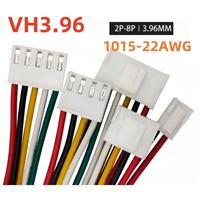 Arnés de Cableado SHANWEI OEM/ODM VH de 3.96mm de Paso, 22AWG, PVC, 2P-6P, Extremo Libre, para Electrodomésticos/Automóviles/Motocicletas - 100MM/200MM/300MM