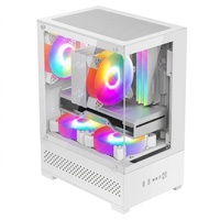 Wholesale Custom MATX Mid Tower Transparent PC Case for Gaming Desktop