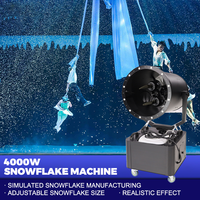 CH-4000 4000W rotatif LED neige Machine Offre Spéciale fête de Noël canon à neige pour les scènes de mariage Concerts pour l'éclairage de scène