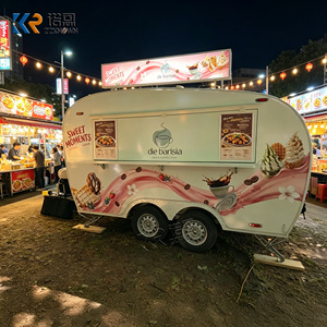 Camionnette de restauration rétro à vendre, camion mobile vintage pour café, glaces et crêpes, idéal pour la <span class=keywords><strong>location</strong></span> événementielle et la restauration en plein air - Product Image 5