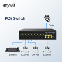 Conjunto de Controlador de Cámara PTZ 4K IP POE Anywii Conmutador de Video para Transmisión en Vivo Multicámara Cámara de Transmisión NDI PTZ para Iglesia y Eventos