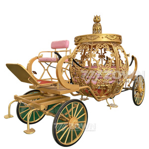Elegante Carruaje Eléctrico de Calabazas con Diseño de Corona para Entrada de Boda, Estilo Cenicienta - Product Image 6