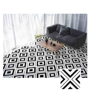 Azulejos de Cerámica Hechos a Mano Antideslizantes de Color Blanco y Negro con Textura de <span class=keywords><strong>Parquet</strong></span> y Ladrillo Refractario <span class=keywords><strong>para</strong></span> Paredes y Pisos Interiores, Estilo Tailandés - Product Image 3
