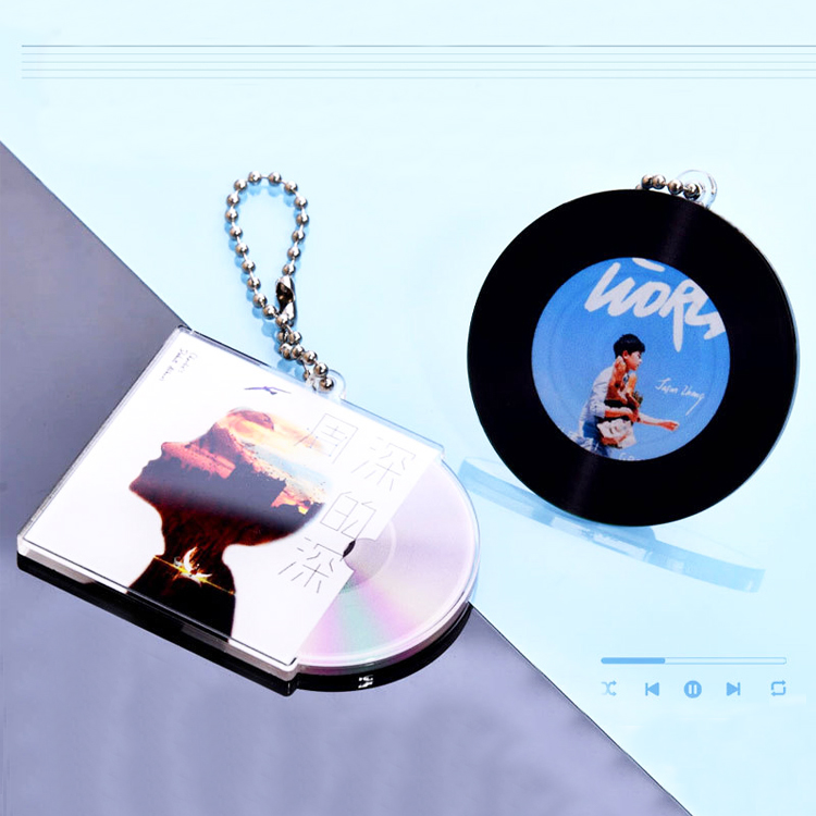 Personnalisé CD Keychian
