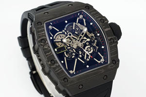 26 ans de succès commercial : Montre mécanique automatique de luxe 3501 en fibre de carbone, boîtier tonneau, tourbillon, sport, réserve de marche - Product Image 4