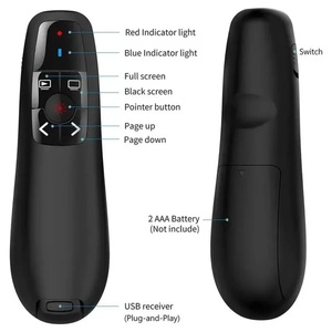 Télécommande de présentation sans fil USB 2,4 GHz avec pointeur laser rouge pour <span class=keywords><strong>PowerPoint</strong></span> et contrôle de diapositives - Product Image 4