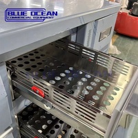 Vente en gros 304 établi en acier inoxydable équipement de réfrigération 2 tiroirs 2 portes réfrigérateur congélateur refroidissement par air température unique