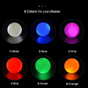 Luz <span class=keywords><strong>de</strong></span> pelota <span class=keywords><strong>de</strong></span> golf LED <span class=keywords><strong>de</strong></span> alto rebote después <span class=keywords><strong>de</strong></span> golpear 6 colores para elegir - Product Image 5