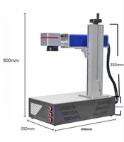 Mesin Penanda Laser Serat 20W Presisi Tinggi Kecepatan Tinggi Sistem CNC Portabel untuk Perhiasan Logam Baja Tahan Karat