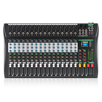 XTUGA Mixeur multi-canaux professionnel avec effets de réverbération, lecture Bluetooth, égaliseur, paramètres personnalisables, entrées XLR/USB, modèle CT