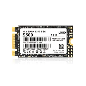 OEM ODM批发固态硬盘和DRAM，出厂价格M.2 SATA 2242固态硬盘1TB 3D薄层闪存固态硬盘，适用于台式笔记本电脑minipc