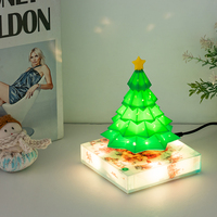 Regalo Personalizado de Navidad, Regalos Personalizados, Decoración de Luces para el Hogar, Lámpara Magnética Levitante para Árbol de Navidad con Colores RGB