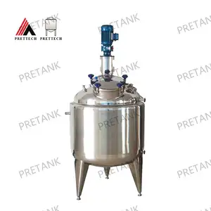 Factory direct sales 10kL easy clean Stainless Steel 304 Mixing Tank with Stirrer For Painting Production