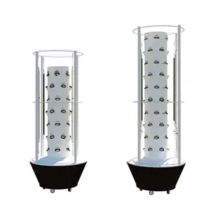 Hot Sale Hydroponic tower with 60 planting holes and Pots Set Hydroponic Growing Industrial Indoor Sowystem