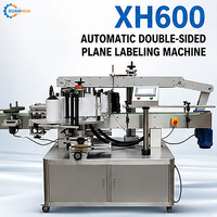Etiquetadora Automática de Doble Cara XH-600, Aplicador de Etiquetas Autoadhesivas de Alta Precisión para Botellas