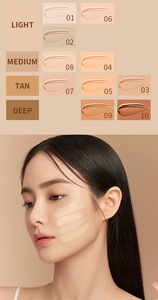 Base de maquillaje líquida cosmética natural facial con logotipo personalizado, cobertura completa, base de maquillaje vegana de larga duración, Etiqueta Privada - Product Image 2