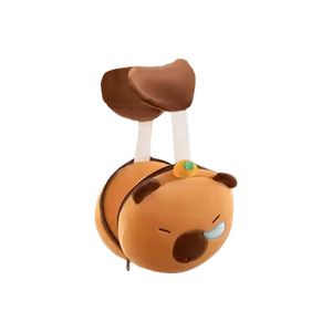 Fornitura diretta della fabbrica animale peluche capibara maschera per gli occhi ODM/OEM servizi con Logo ricamo/stampa regali per bambini ragazze ragazzi - Product Image 1