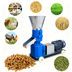 Machine à granulés d'aliments pour animaux à moteur diesel, pour la production de maïs, la fabrication de granulés de fourrage, usage domestique, prix le plus bas, directement de l'usine - Product Image 1