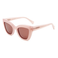 Lunettes de soleil pour femmes rétro de luxe 2025, monture large, lunettes tendance, œil de chat, polarisées, marque, lunettes en acétate épaisses faites à la main