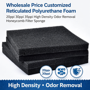 <span class=keywords><strong>Mousse</strong></span> <span class=keywords><strong>de</strong></span> polyuréthane <span class=keywords><strong>de</strong></span> qualité supérieure 15-80ppi <span class=keywords><strong>à</strong></span> cellules ouvertes couleur noire élément filtrant <span class=keywords><strong>à</strong></span> charbon actif feuille d'éponge d'<span class=keywords><strong>air</strong></span> haute densité - Product Image 2