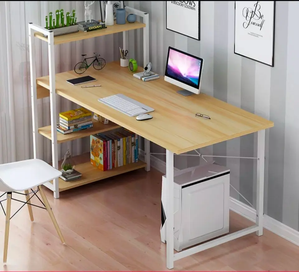Деревянная мебель из МДФ орехового дерева, Домашний персонал, офис, секретарь, спальня, L-образная мебель, настольный компьютерный стол с ящиком