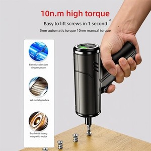 Juego de Destornilladores Eléctricos con Motor sin Escobillas, 61 Piezas, Kit de Puntas de Precisión, Destornillador Inalámbrico Recargable para Reparaciones Domésticas y Bricolaje - Product Image 3