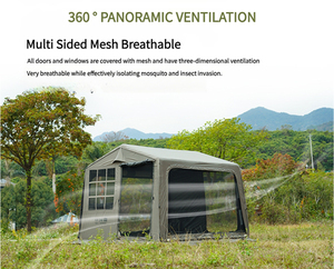 Tente gonflable imperméable en tissu Oxford avec pompe à air gratuite pour la famille, le <span class=keywords><strong>camping</strong></span> et le salon. - Product Image 5