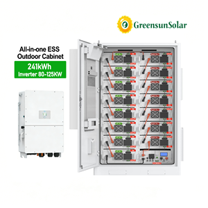 Station d'alimentation ESS 241 kWh avec batterie LiFePO4, ensemble complet avec onduleurs Deye, Solis, Growatt, <span class=keywords><strong>Goodwe</strong></span> 100 kW, 125 kW - Product Image 1