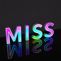 Dış Mekan Kişiselleştirilmiş RGB Süper Harf Tabelası Özel LED Işıklı Logo Tabelası RGB Programlı Tabela 3D LED Kanal Harf İşletmeler İçin