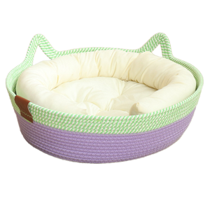 Gewebtes Haustier bett für kleine Hunde und Katzen Langlebiges <span class=keywords><strong>Polypropylen</strong></span> mit wasserdichter Basis Großhandels preis Sonder größen OEM-Service - Product Image 1