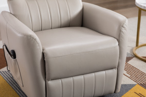 Poltrona Relax in Vera Pelle Stile Americano, Sedia Lazy Boy - Product Image 5