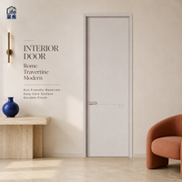 Porte intérieure moderne durable pour la maison, porte insonorisée, portes en bois minimalistes, portes de chambre d'hôtel sur mesure