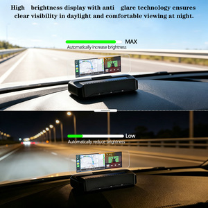 HUD Car GPS V3 Ultra, affichage tête haute sur pare-brise, projecteur de vitesse avec CarPlay sans fil, Android Auto, diagnostics, compteur de vitesse - Product Image 6