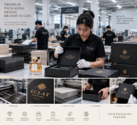 Boîte à parfum magnétique personnalisée avec flacon en verre, ensemble d'emballage complet, fabricant