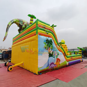 Castillo inflable comercial con tobogán, parque de juegos gigante para exteriores, ciudad de diversión para niños - Product Image 5