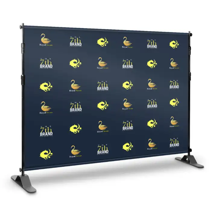 large format step and repeat backdrop banner,custom adjustable backdrop telescopic stand banner,display backdrops fabric banner