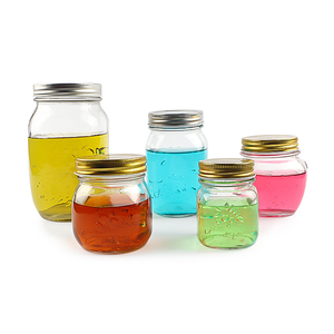 150ml 300ml 500ml 1000ml Multi Tailles Large Bouche Maison <span class=keywords><strong>Cuisine</strong></span> Kimchi Stockage Caviar Herbe Gelée Verre Mason Jar - Product Image 2