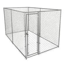 Lucky <strong>Dog</strong> Heavy Duty Outdoor Galvanized Chain Link <strong>Dog</strong> <strong>Kennel</strong> Enclosure with Latching Door - Product Image 2