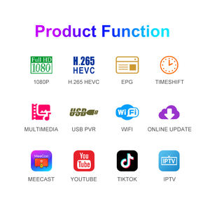 MeeCast GX6607 数字卫星电视接收器 DVB-S2/S2X 内置 WiFi/以太网 高清 H.265 FTA 频道 免费赠送 12 个月 IP 电视 - Product Image 3